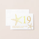 Search for starfish wedding table cards Tropical