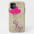 Search for elephant with balloon iphone cases Hearts