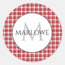 Search for red white plaid stickers Classic