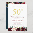 Search for burgundy anniversary invitations Simple
