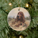 Search for irish setter christmas tree decorations Hunting dog