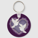Search for wedding dove key rings Heart