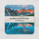 Search for mountain range business cards Rustic