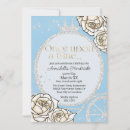 Search for cinderella blue invitations Fairy tale