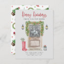 Search for seasonal moving announcement cards Decking new halls