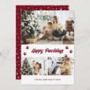 Search for happy pawlidays cards Red
