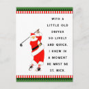 Search for funny poem christmas cards Golfer