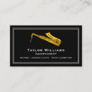 Search for saxophone player business cards Music teacher