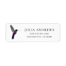Search for teal bird return address labels Blue