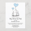 Search for long distance baby boy shower invitations Whimsical