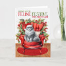 Search for grey cat christmas cards Pets