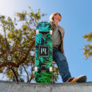 Search for leaf pattern in green skateboards Tropical