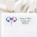 Search for purple heart return address labels Colourful