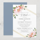 Search for dusty blue and blush wedding invitations Couple