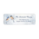 Search for chickadee bird return address labels Snow