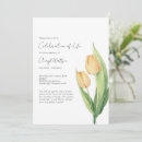 Search for tulips funeral invitations Memorial