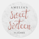 Search for sweet 16 rose gold stickers Foil