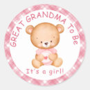 Search for pink chevron baby shower stickers Girl