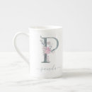 Search for monogram p mugs Elegant
