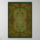 Search for stained glass posters Green