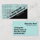 Search for cabinet maker business cards Rustic