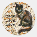 Search for meow cat stickers Halloween