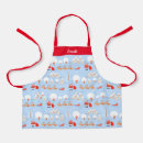 Search for winter kitchen aprons Santa