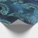 Search for ocean life wrapping paper Blue