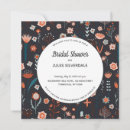 Search for dark bridal shower invitations Boho