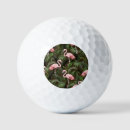 Search for flamingo golf balls Illustration