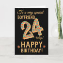 Search for 24th birthday cards For him