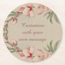Search for vintage floral coasters Pretty