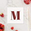 Search for initial napkins White