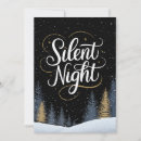 Search for silent night cards Black and white