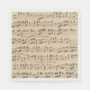 Search for vintage sheet music napkins Decoupage
