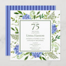 Search for surprise 75th birthday invitations Elegant