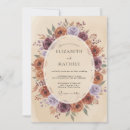 Search for burgundy purple wedding invitations Autumn
