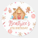 Search for candy house stickers Gingerbread man