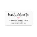 Search for black white and pink return address labels Calligraphy