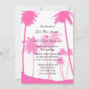 Search for pink tree wedding invitations Tropical