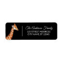 Search for wild animal return address labels Giraffe
