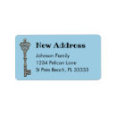 Search for blue and silver return address labels Antique