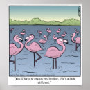 Search for cartoon flamingo posters Comic