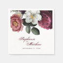 Search for burgundy and blush wedding napkins Floral