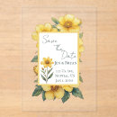 Search for yellow flower invitations Watercolor