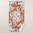 Search for orange and white bath towels Abstract