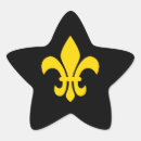 Search for fleur de lis symbol stickers Gold