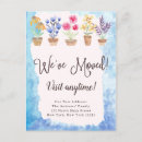 Search for watercolor flowers housewarming invitations Change of address