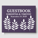 Search for plum wedding guest books Minimalist