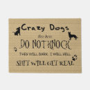 Search for crazy dog doormats Funny
